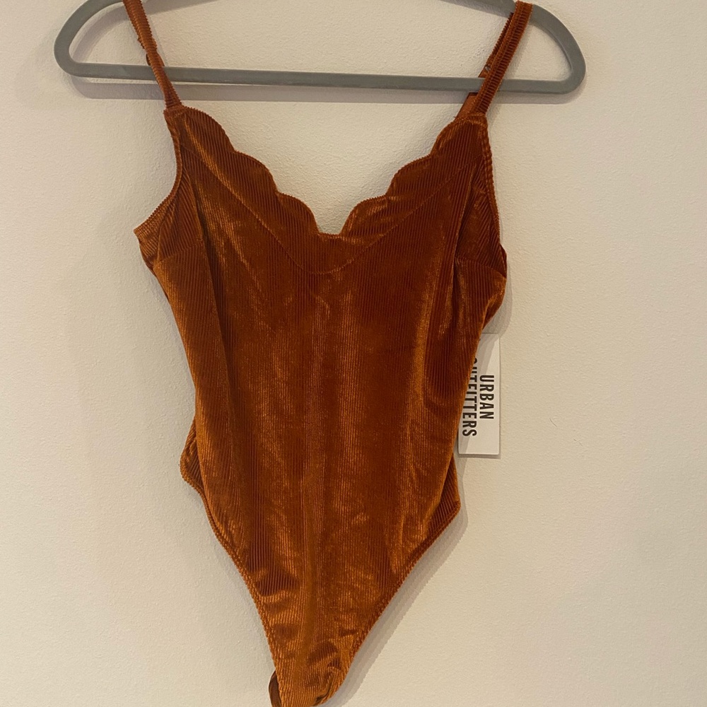 Urban outfitters velvet thong leotard